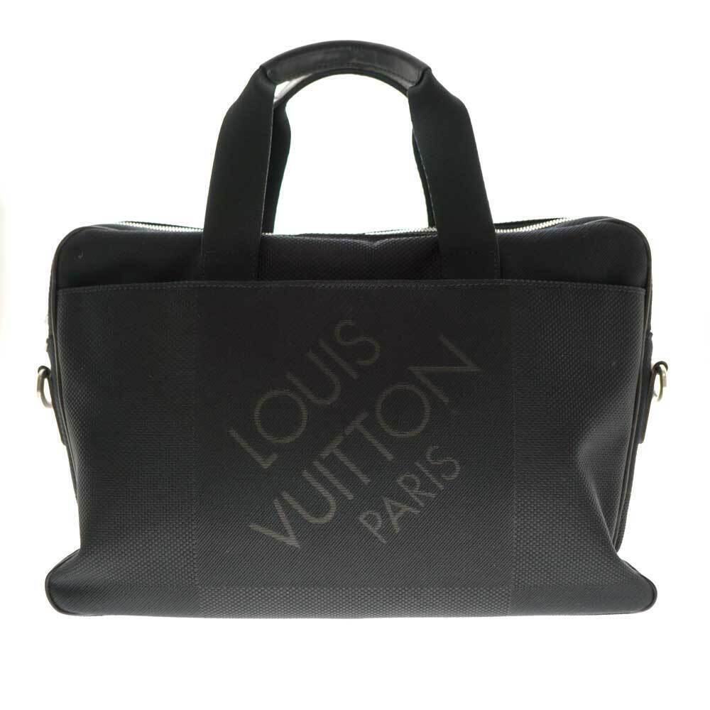 Louis Vuitton Business Canvas Handbag Bag Associate Noir Geant Damier Black